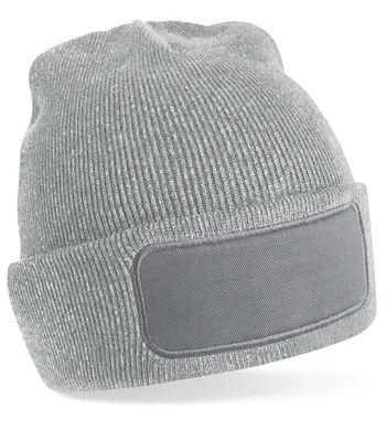 Beechfield Beechfield Original Patch Beanie in Heather Grey