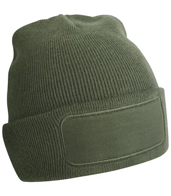 Beechfield Beechfield Original Patch Beanie in Olive Green