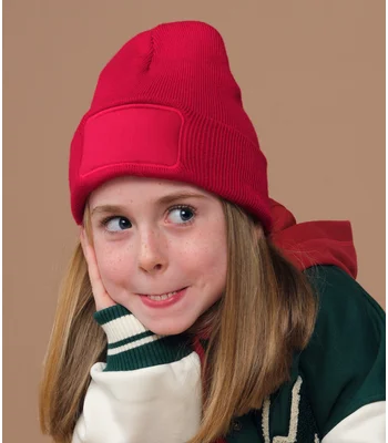 Beechfield Beechfield Kids Original Patch Beanie in Black