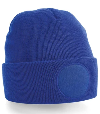 Beechfield Beechfield Circular Patch Beanie in Bright Royal