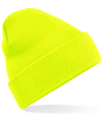 Beechfield Beechfield Original Cuffed Beanie in Fluorescent Yellow