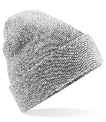 Beechfield Beechfield Original Cuffed Beanie in Heather Grey