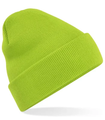 Beechfield Beechfield Original Cuffed Beanie in Lime Green