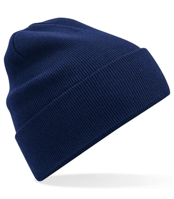 Beechfield Beechfield Organic Cotton Original Cuffed Beanie in Oxford Navy