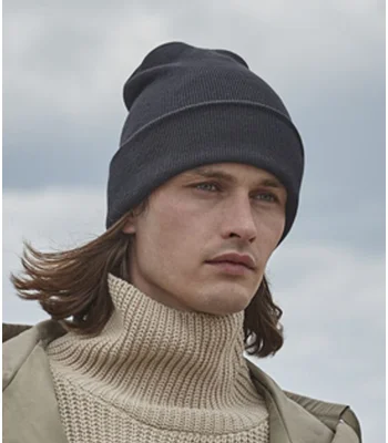 Beechfield Beechfield Recycled Original Cuffed Beanie in Black