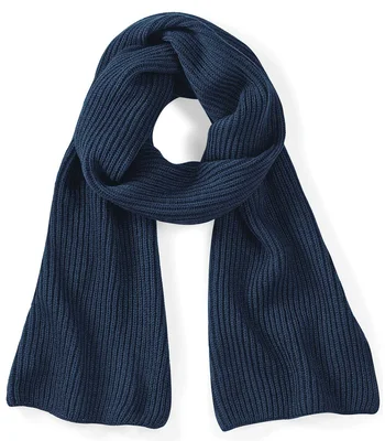 Beechfield Beechfield Metro Knitted Scarf in Black