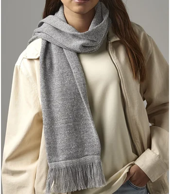 Beechfield Beechfield Classic Knitted Scarf in Black