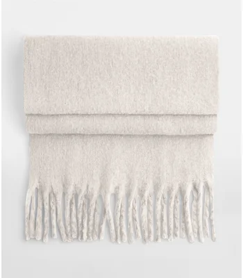Beechfield Beechfield Fluffy Scarf in Natural Stone