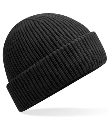 Beechfield Beechfield Recycled Wind Resistant Breathable Elements Beanie in Black