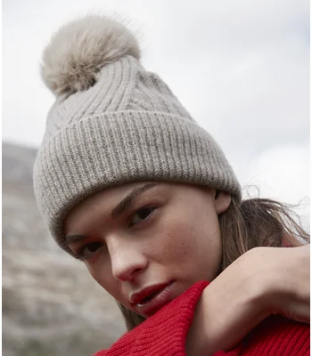 Beechfield Beechfield Snow Luxe Beanie in Black