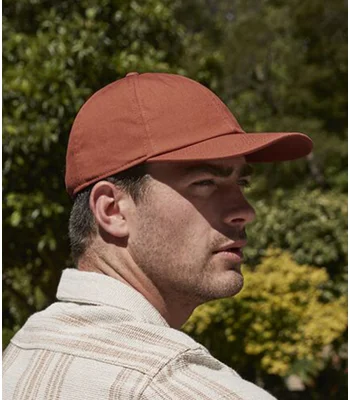 Beechfield Beechfield Organic Cotton 6 Panel Cap in Black