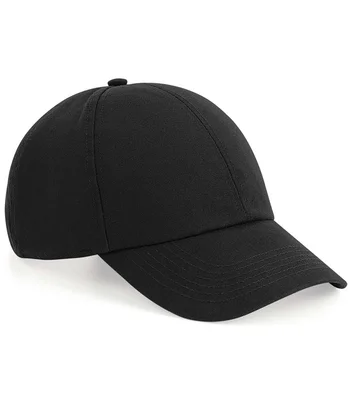 Beechfield Beechfield Organic Cotton 6 Panel Cap in Black