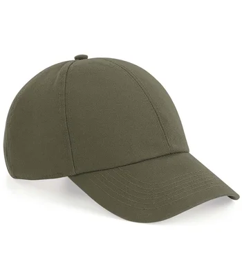 Beechfield Beechfield Organic Cotton 6 Panel Cap in Olive Green