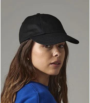 Beechfield Beechfield Low Profile Heavy Cotton Drill Cap in Black