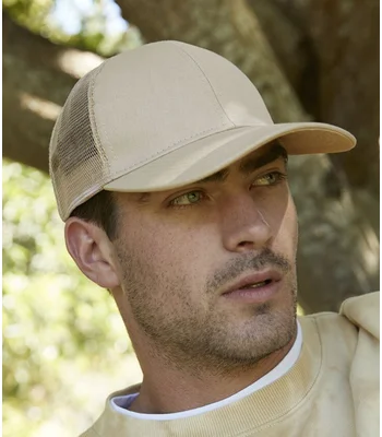 Beechfield Beechfield Organic Cotton Trucker Cap in Black