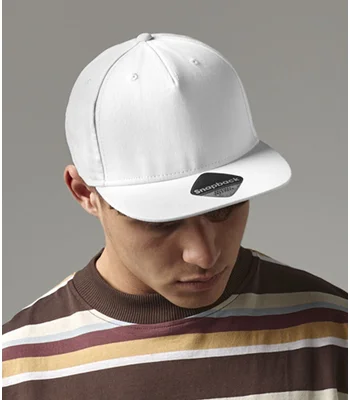 Beechfield Beechfield 5 Panel Snapback Rapper Cap in Black