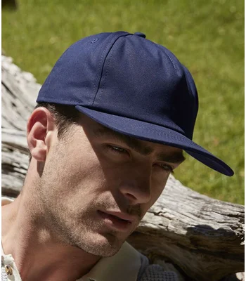 Beechfield Beechfield Organic Cotton Unstructured 5 Panel Cap in Black