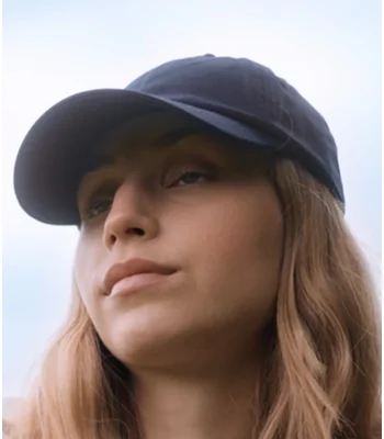 Beechfield Beechfield Organic Cotton 6 Panel Dad Cap in Black