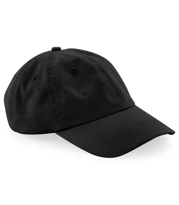 Beechfield Beechfield Organic Cotton 6 Panel Dad Cap in Black