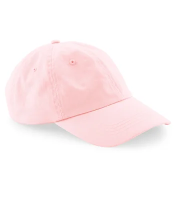Beechfield Beechfield Organic Cotton 6 Panel Dad Cap in Powder Pink