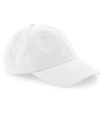 Beechfield Beechfield Organic Cotton 6 Panel Dad Cap in White