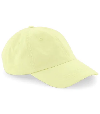 Beechfield Beechfield Low Profile 6 Panel Dad Cap in Pastel Lemon