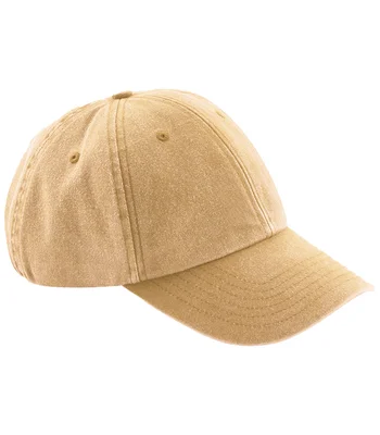 Beechfield Beechfield Low Profile Vintage Cap in Vintage Mustard