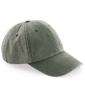 Beechfield Beechfield Low Profile Vintage Cap in Vintage Olive
