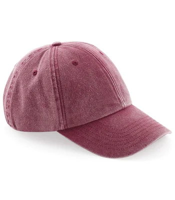 Beechfield Beechfield Low Profile Vintage Cap in Vintage Red