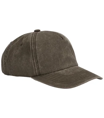 Beechfield Beechfield Relaxed 5 Panel Vintage Cap in Vintage Brown