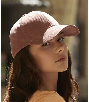Beechfield Beechfield EarthAware® Organic Cord Baseball Cap in Black