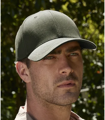 Beechfield Beechfield EarthAware® Organic Cotton Stretch-Fit Cap in Black