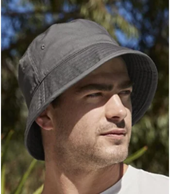 Beechfield Beechfield Organic Cotton Bucket Hat in Black