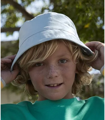 Beechfield Beechfield Kids Organic Cotton Bucket Hat in Sand