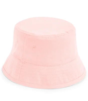 Beechfield Beechfield Kids Organic Cotton Bucket Hat in Powder Pink