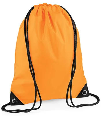 BagBase BagBase Premium Gymsac in Fluorescent Orange