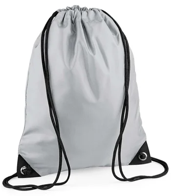 BagBase BagBase Premium Gymsac in Light Grey