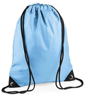 BagBase BagBase Premium Gymsac in Sky Blue