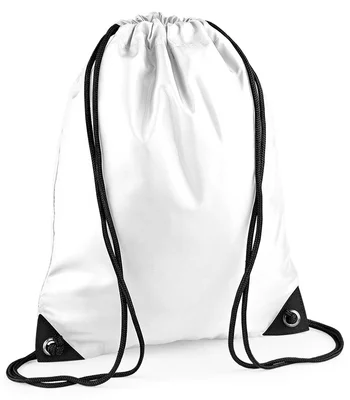 BagBase BagBase Premium Gymsac in White