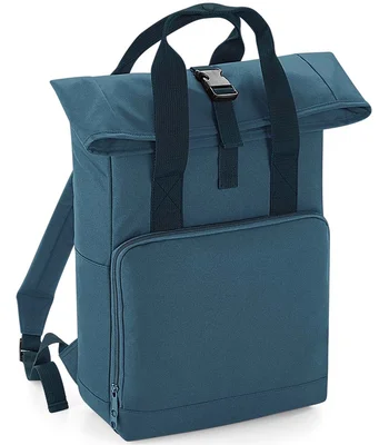 BagBase BagBase Recycled Twin Handle Roll-Top Backpack in Airforce Blue