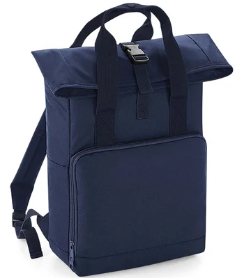 BagBase BagBase Recycled Twin Handle Roll-Top Backpack in Navy Dusk