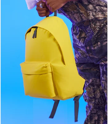 BagBase BagBase Original Fashion Backpack in Yellow/Graphite Grey