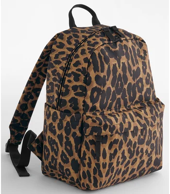 BagBase BagBase Leopard Print Mini Backpack in Leopard Print