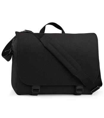 BagBase BagBase Two Tone Digital Messenger Bag in Black