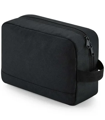 BagBase BagBase Recycled Essentials Wash Bag in Black