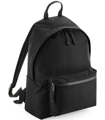 BagBase BagBase Recycled Backpack in Black