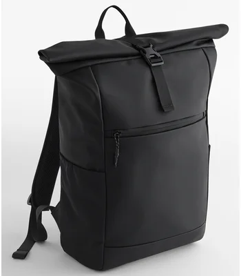 BagBase BagBase Athlux Roll-Top Backpack in Black