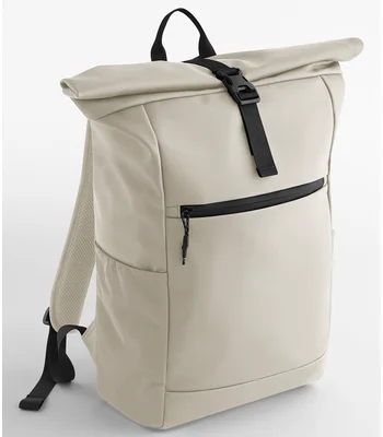 BagBase BagBase Athlux Roll-Top Backpack in Black