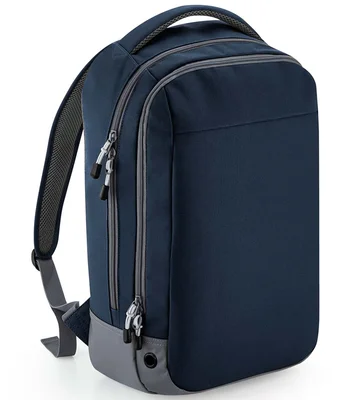 BagBase BagBase Athleisure Sports Backpack in Black/Black