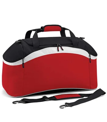 BagBase BagBase Teamwear Holdall in Black/Classic Red